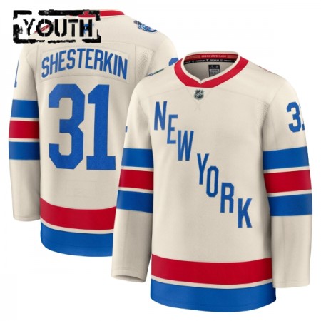 Lasten NHL New York Rangers Pelipaita 2025-26 Fanatics Premium Igor Shesterkin Winter Classic Valkoinen